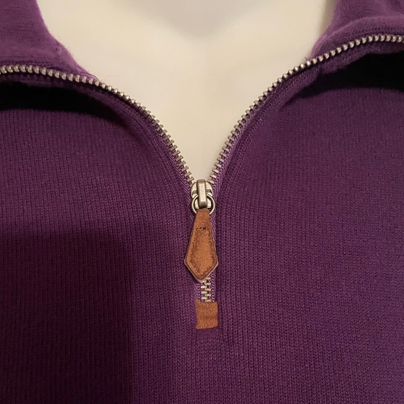 Vintage Purple Ralph Lauren quarter zip pullover - Picture 3 of 5